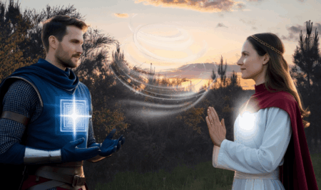 Spontaneous energetic exchange between two souls