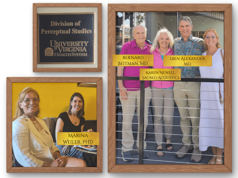 Dr. Bernard Beitman, Karen Newell, Eben Alexander, Marina Weiler